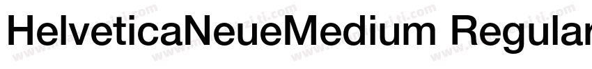 HelveticaNeueMedium Regular字体转换